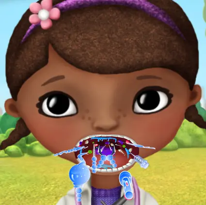 Doc McStuffins Throat Care logo