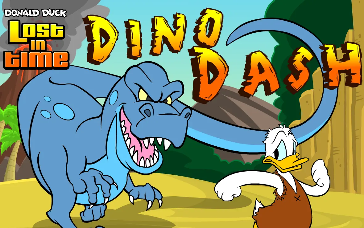 Donald Duck Lost in Time: Dino Dash logo