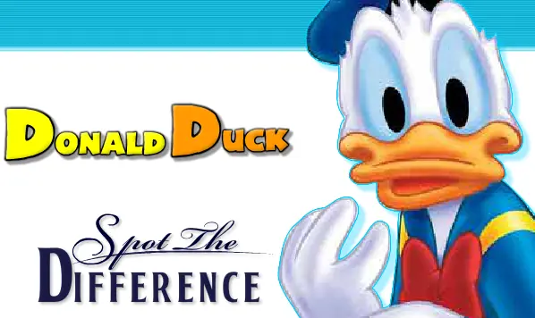 Donald Duck Spot the Difference logo