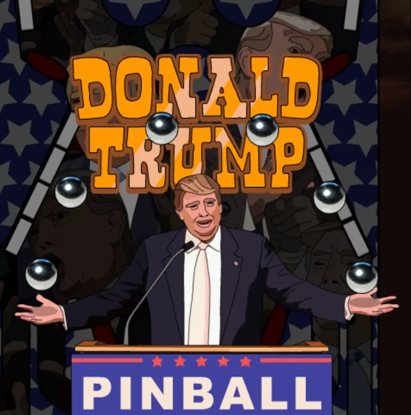 Donald Trump Pinball logo