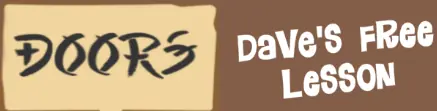 Doors - Dave's Free Lesson logo