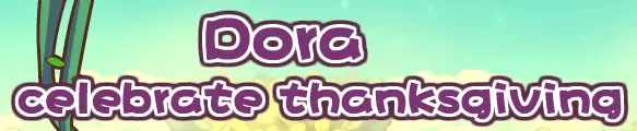 Dora celebrate thanksgiving logo