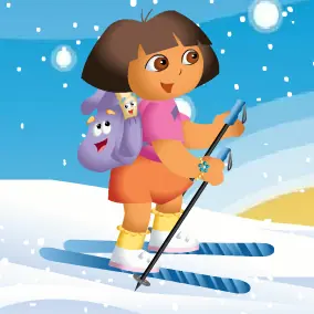 Dora Downhill Skiing logo