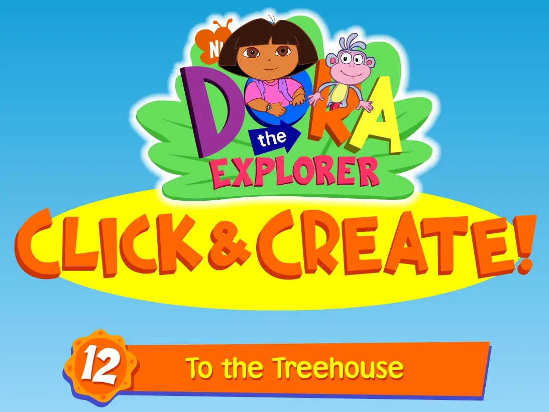 Dora the Explorer Click & Create! 12: To the Treehouse logo
