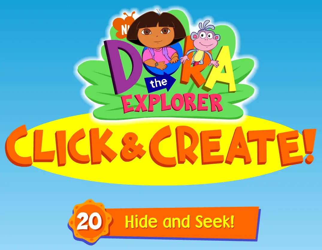 Dora the Explorer Click & Create! 20: Hide and Seek! logo