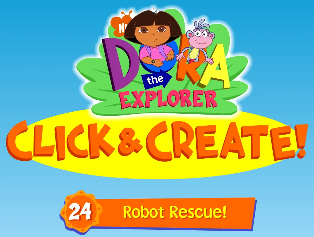 Dora the Explorer Click & Create! 24: Robot Rescue! logo
