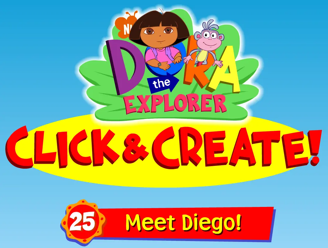 Dora the Explorer Click & Create! 25: Meet Diego! logo