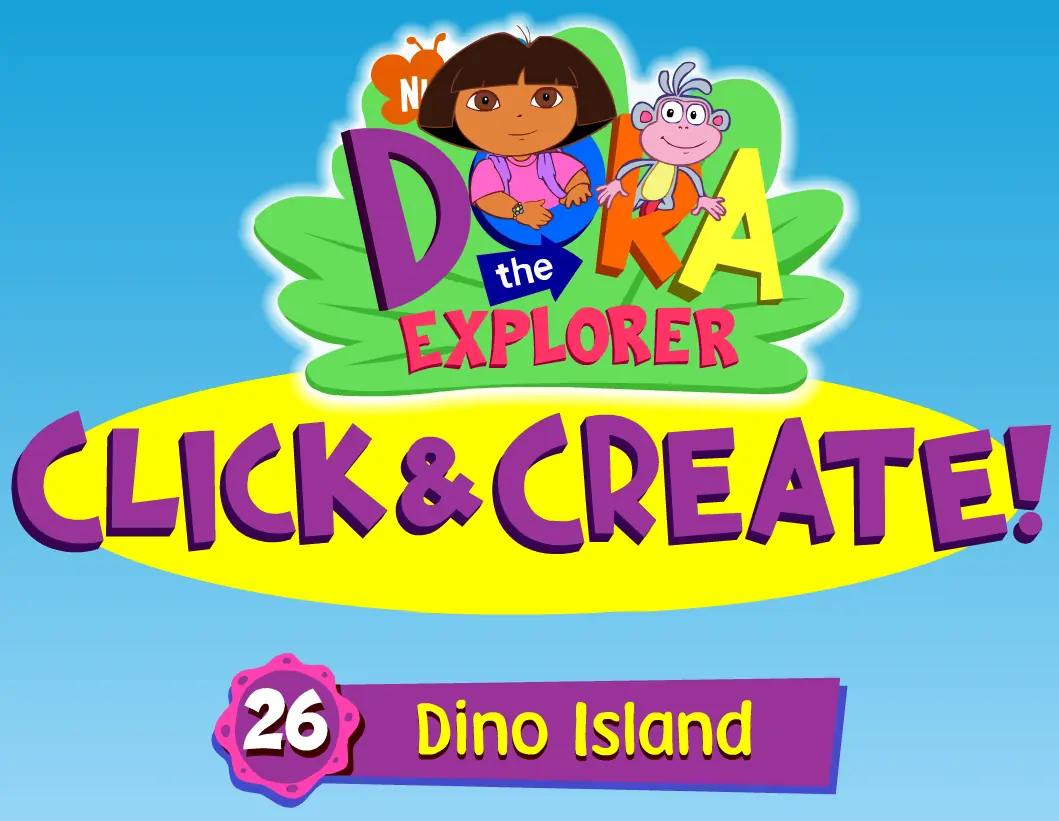 Dora the Explorer Click & Create! 26: Dino Island logo