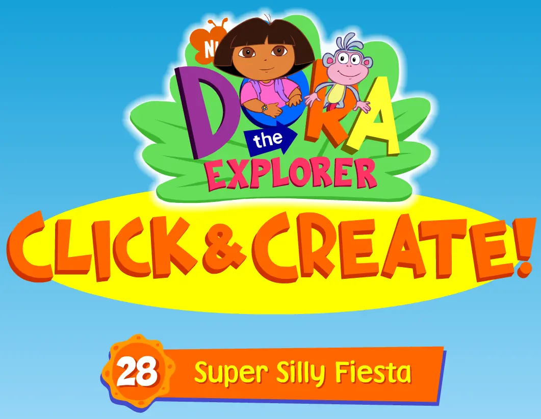 Dora the Explorer Click & Create! 28: Super Silly Fiesta logo