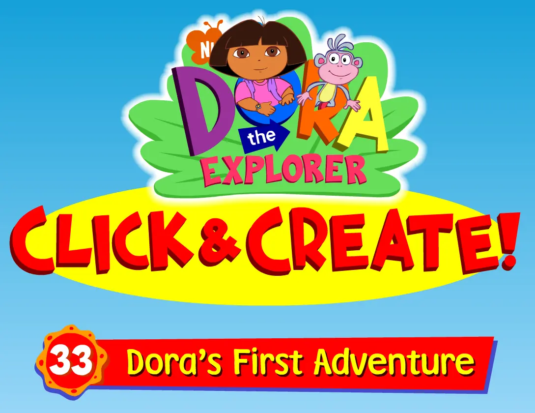 Dora the Explorer Click & Create! 33: Dora's First Adventure logo