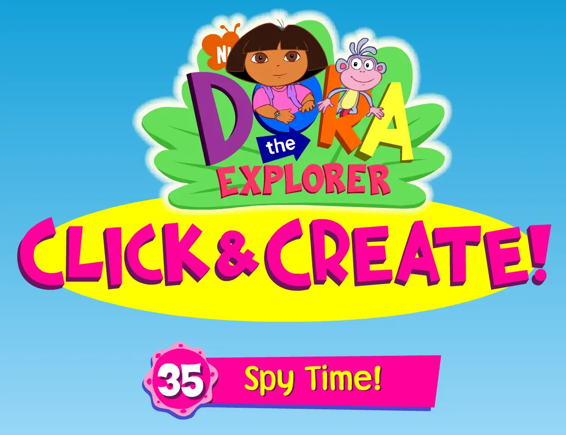 Dora the Explorer Click & Create! 35: Spy Time! logo