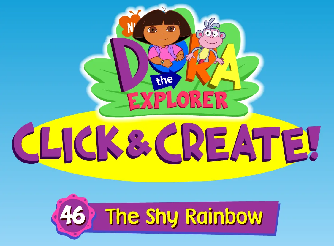Dora the Explorer Click & Create! 46: The Shy Rainbow logo