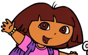 Dora the Explorer Coloring logo