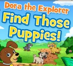 Dora the Explorer: Find Those Puppies! logo