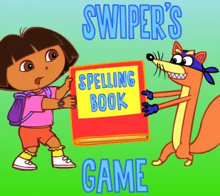 Dora the Explorer: Swiper's Spelling Book Game logo