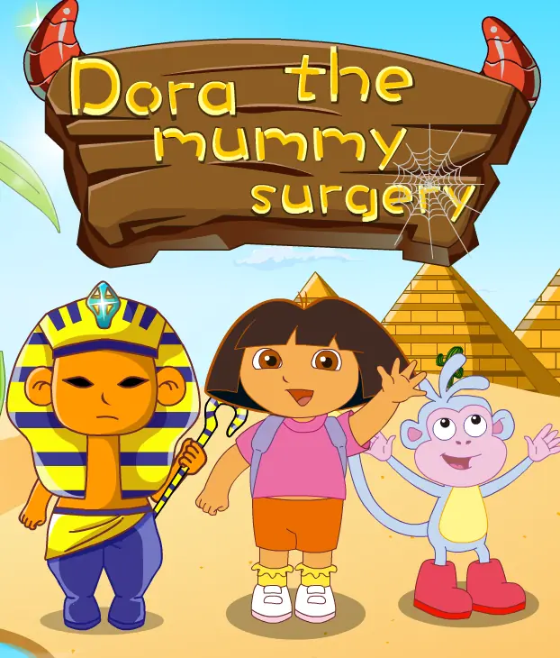 Dora the mummy surgery logo