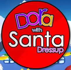 Dora with Santa Dressup logo