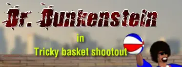 Dr. Dunkenstein in Tricky basket shootout logo