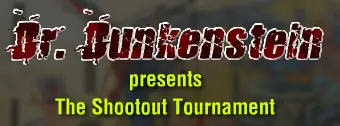 Dr. Dunkenstein's presents The Shootout Tournament logo