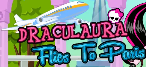 Draculaura Flies To Paris logo