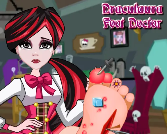 Draculaura Foot Doctor logo