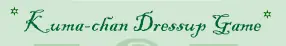 Dress-Up Kuma-Chan Game logo