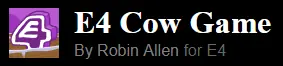 E4: Cow Game logo