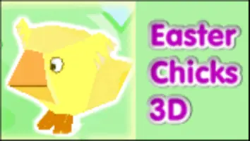 Easter Chicks 3D logo