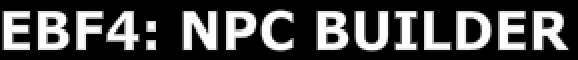EBF4 - NPC Builder logo