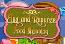 Elsa and Rapunzel Food Shopping logo
