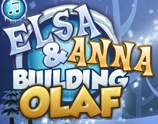 Elsa & Anna Building Olaf logo