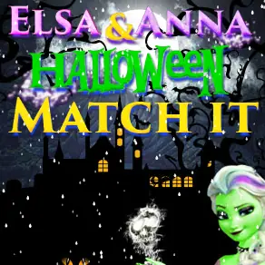Elsa & Anna Halloween Match It logo
