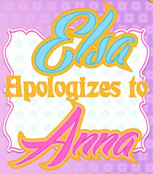 Elsa Apologize to Anna logo