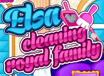Elsa Cleaning Royal Family logo