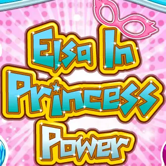 Elsa in Princess Power logo