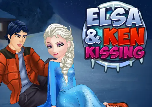 Elsa & Ken Kissing logo
