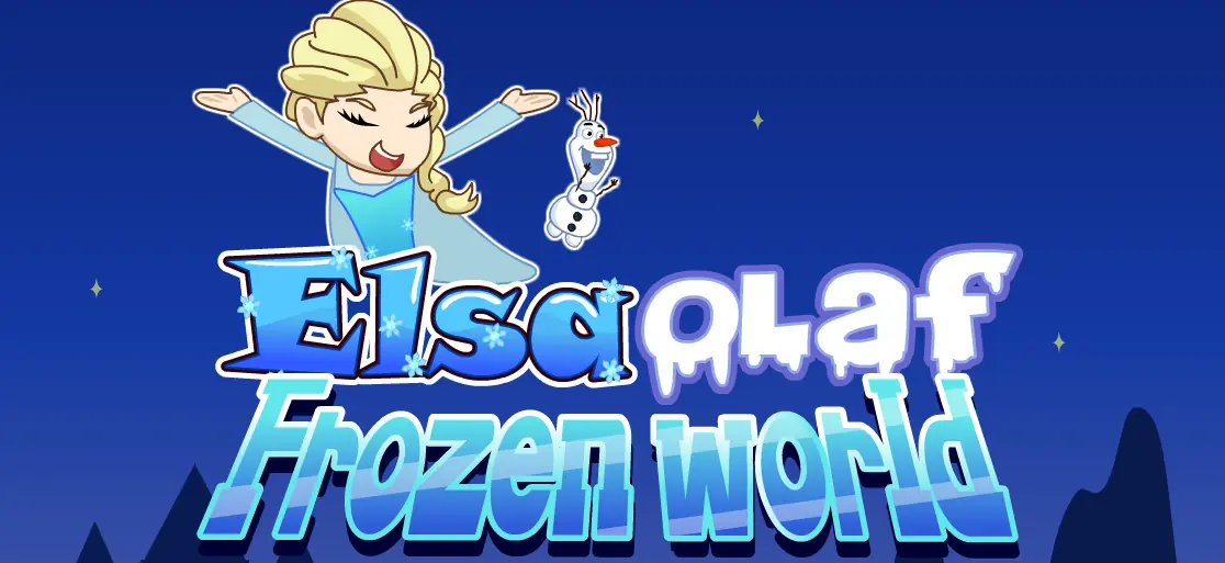 Elsa Olaf Frozen world logo