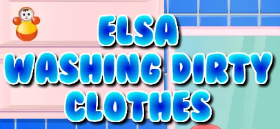 Elsa Washing Dirty Clothes logo