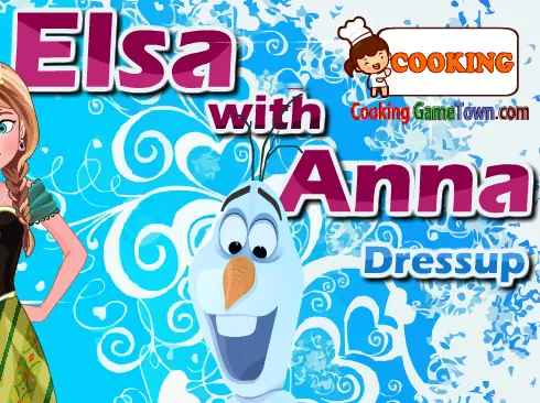Elsa With Anna Dressup logo