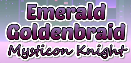 Emerald Goldenbraid: Mysticon Knight logo