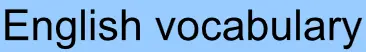 English vocabulary logo