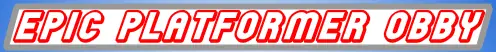 Epic Platformer Obby logo