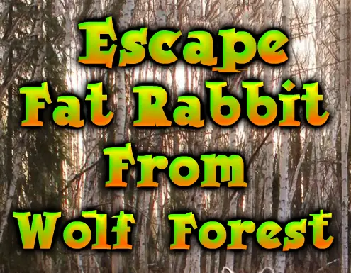 Escape fat rabbit from wolf forest logo