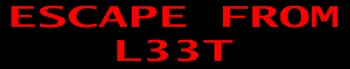 Escape from L33T logo