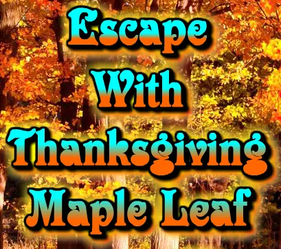 Escape with Thanksgiving Maple Leaf logo