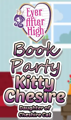 Ever After High: Book Party Kitty Cheshire (Daughter of Cheshire Cat) logo