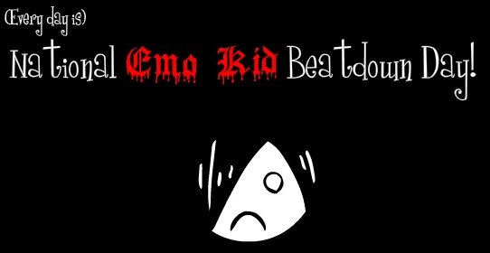 (Every day is) National Emo Kid Beatdown Day! logo