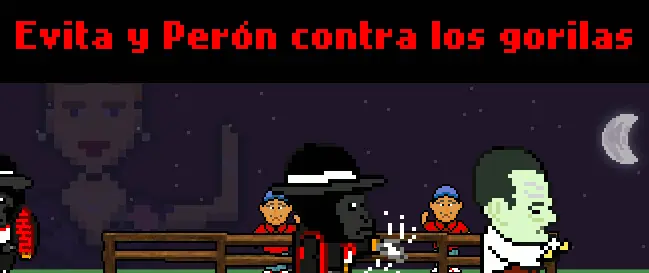 Evita y Peron contra los Gorilas logo