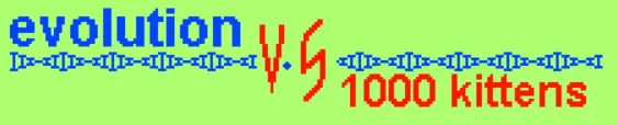 Evolution vs 1000 kittens logo