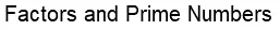Factors and Prime Numbers logo